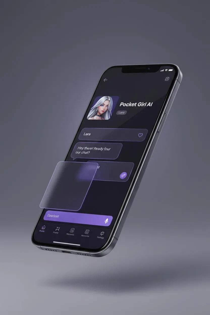 Pocket Girl AI mobile app